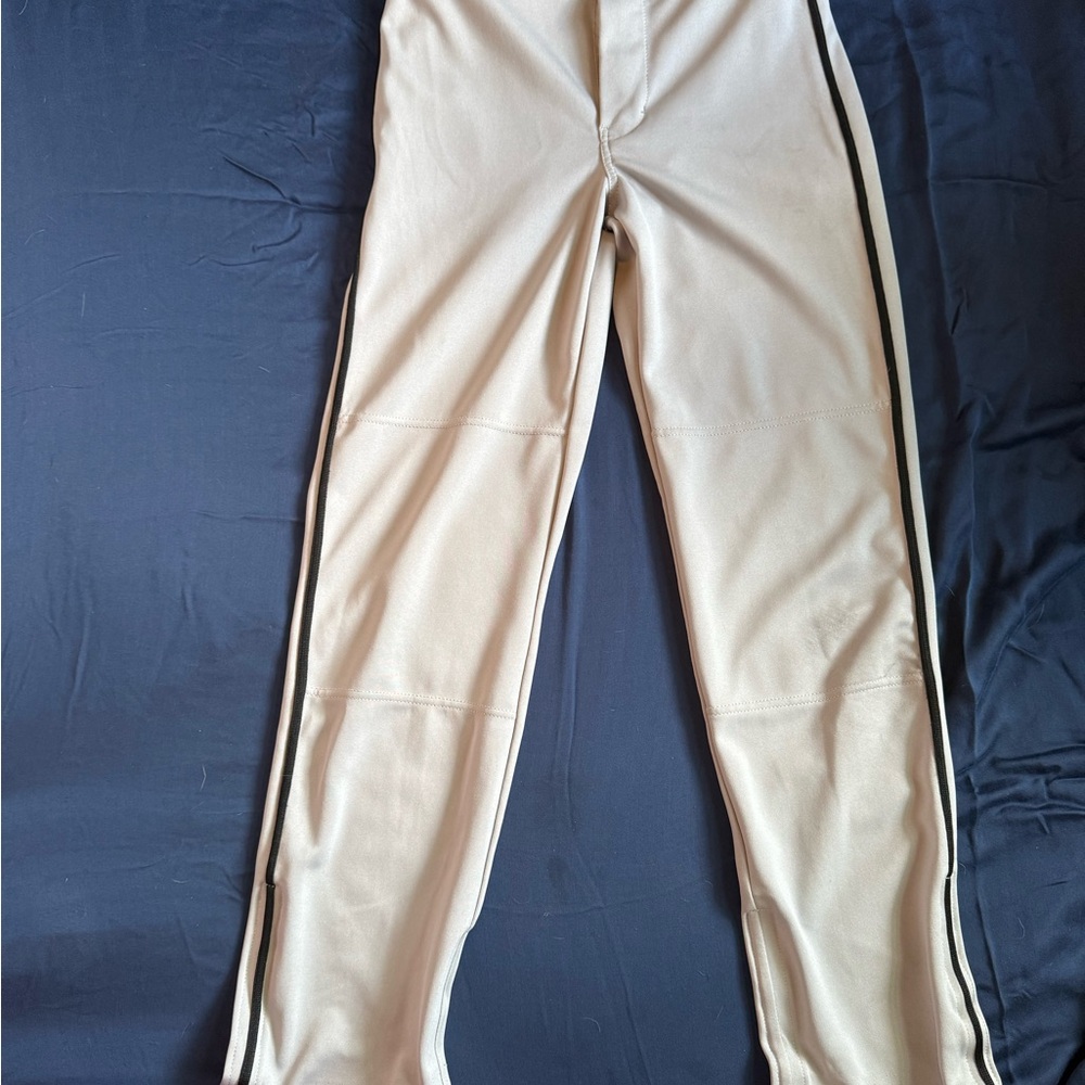 Boys Grey and Black Pinstripe Baseball Pants